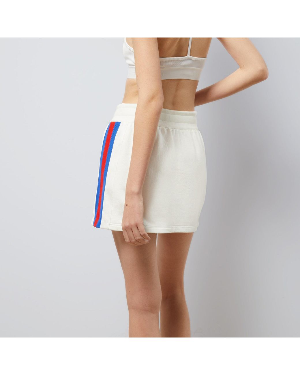 Gucci White Logo Patch Mini Skirt