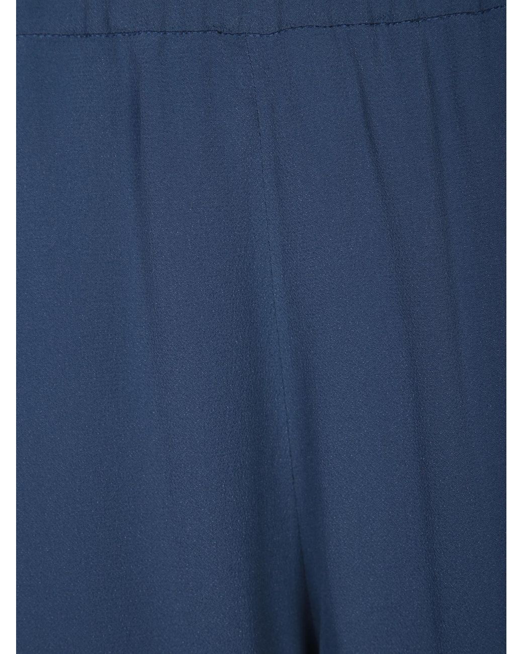 Incotex Blue Elastic Waist Crepe Pants