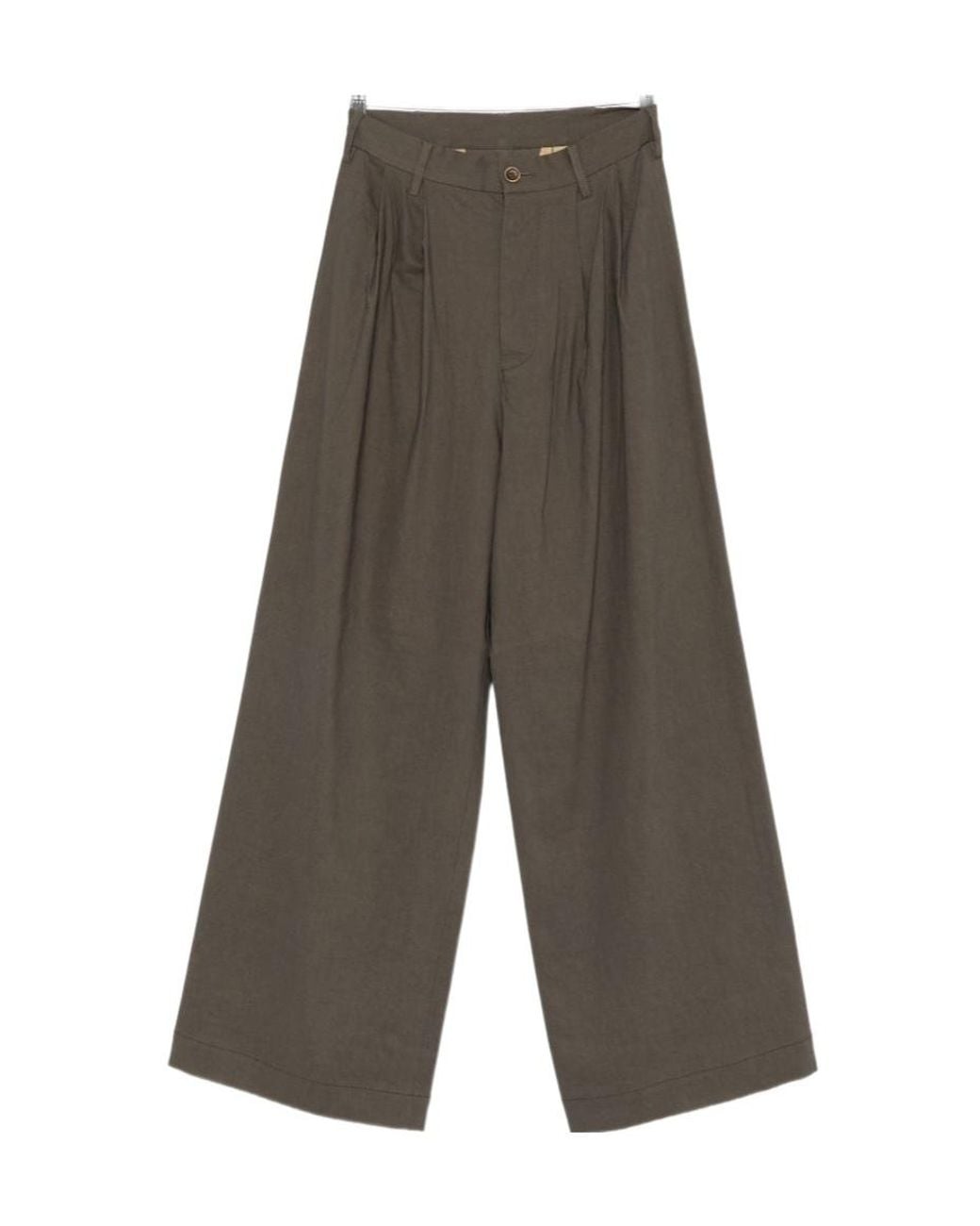 Uma Wang Gray Casual Pants With Belt Loops
