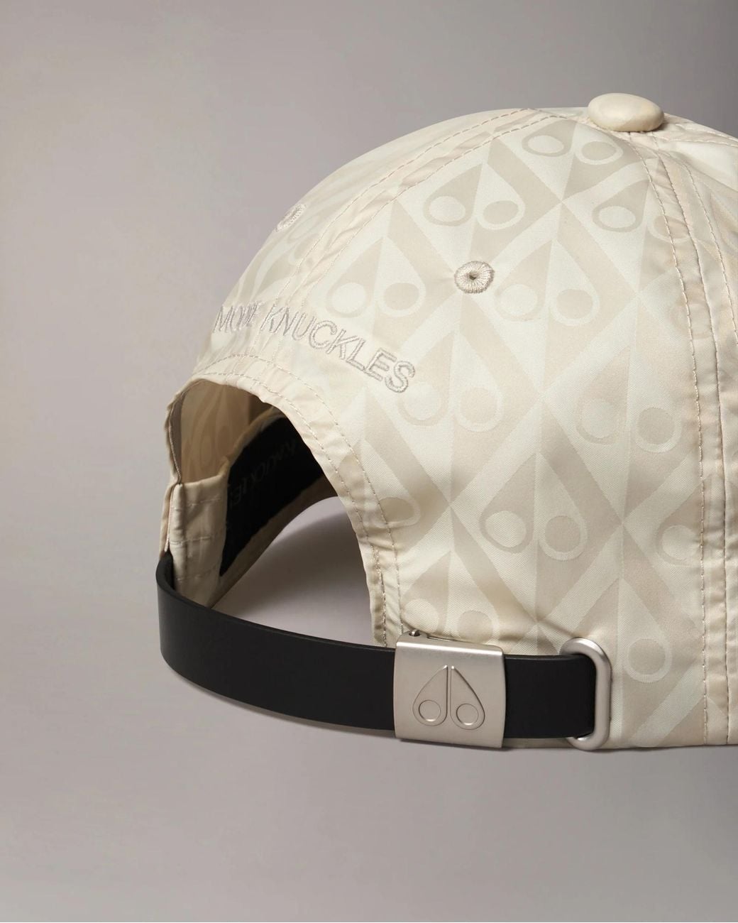 Moose Knuckles Natural Monogram Crescent Logo Cap for men
