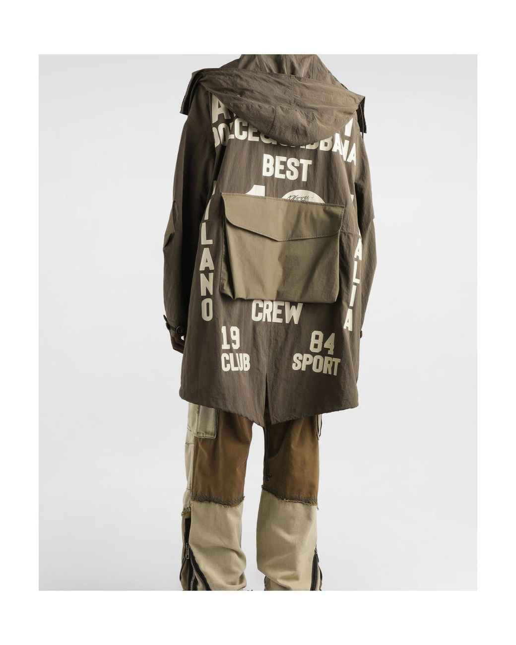 Dolce & Gabbana Multicolor Multi-Pocket Hooded Jacket for men