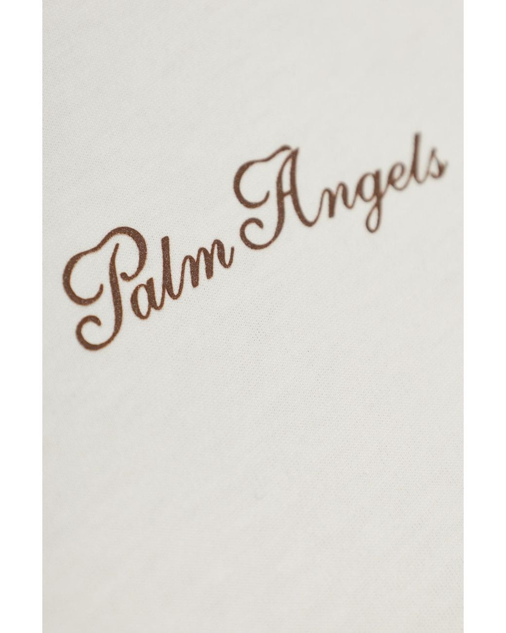 Palm Angels White Short-Sleeved T-Shirt