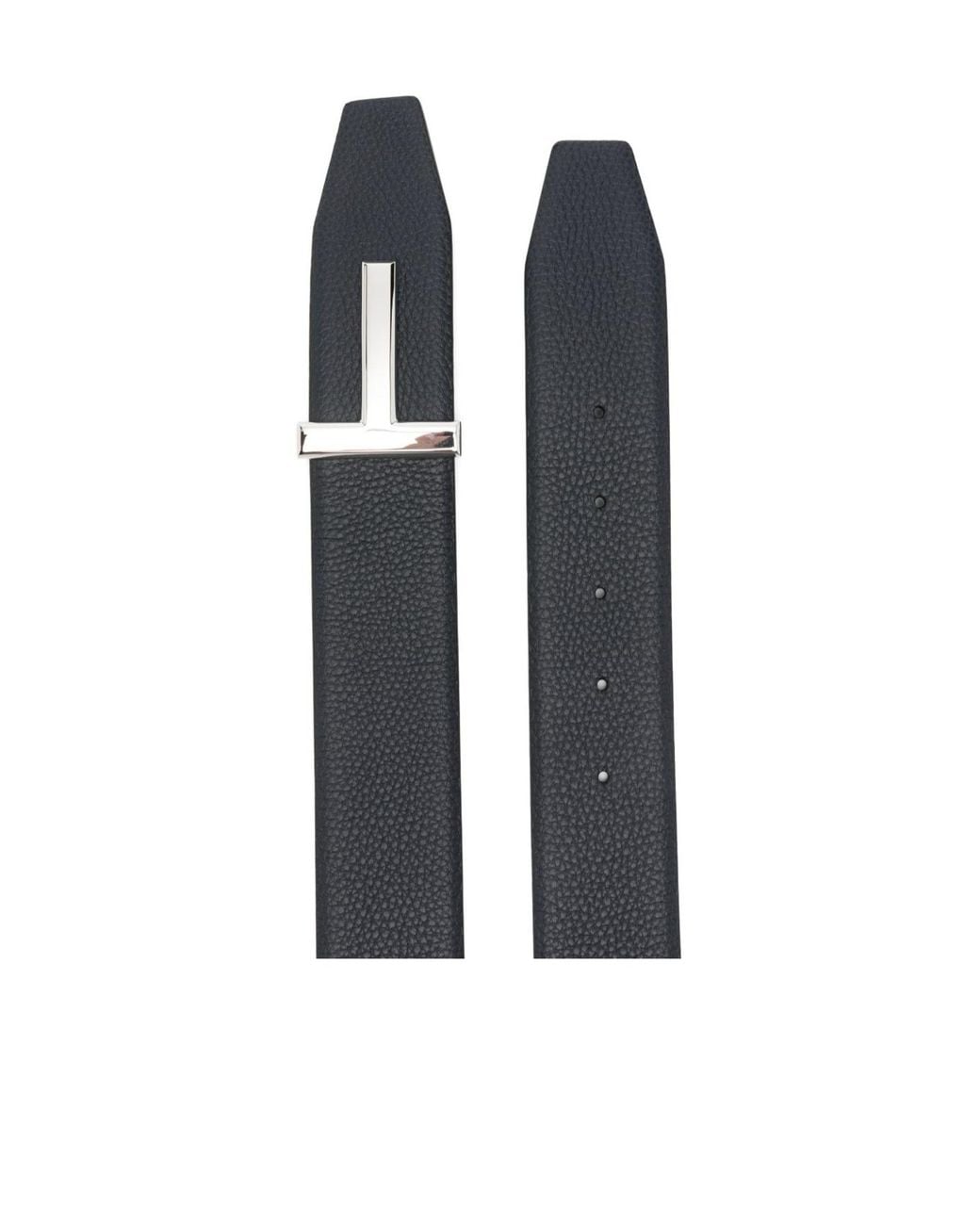 Tom Ford White Double-Sided T-Shaped Belt for men