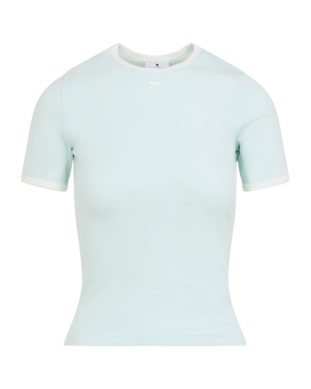 Courreges Blue Courrèges Heritage Crewneck T-Shirt