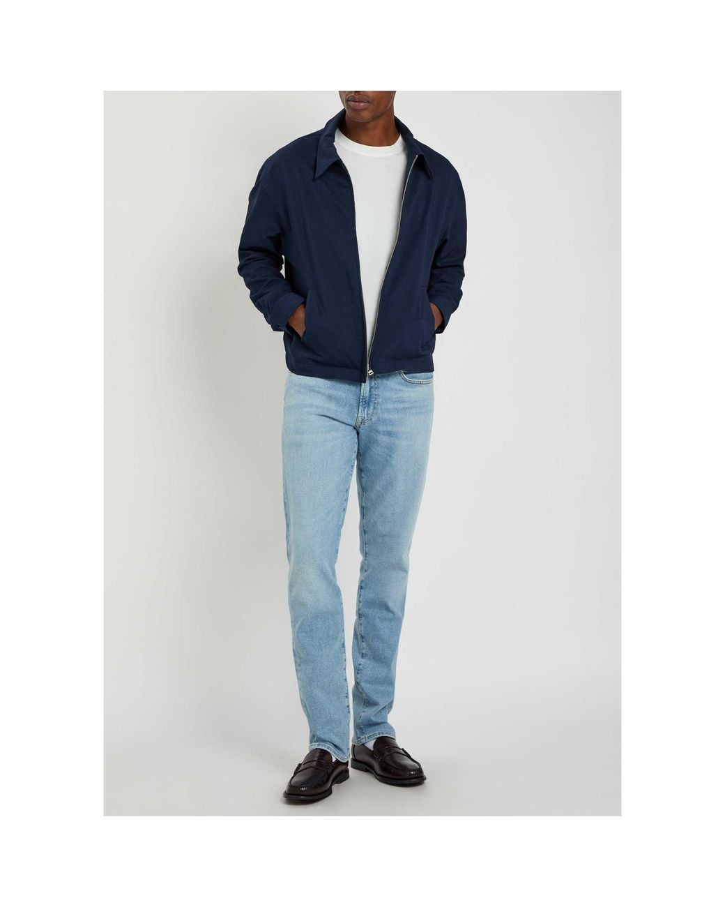 Citizens of Humanity Blue Wash-Processed Straight-Leg Jeans for men