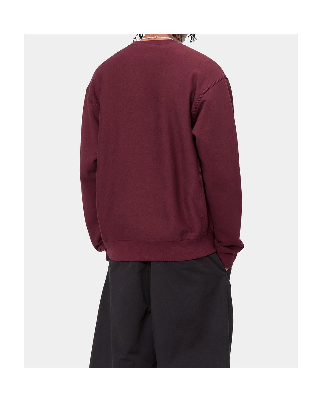 Carhartt Purple American Script Sweatshirt for men