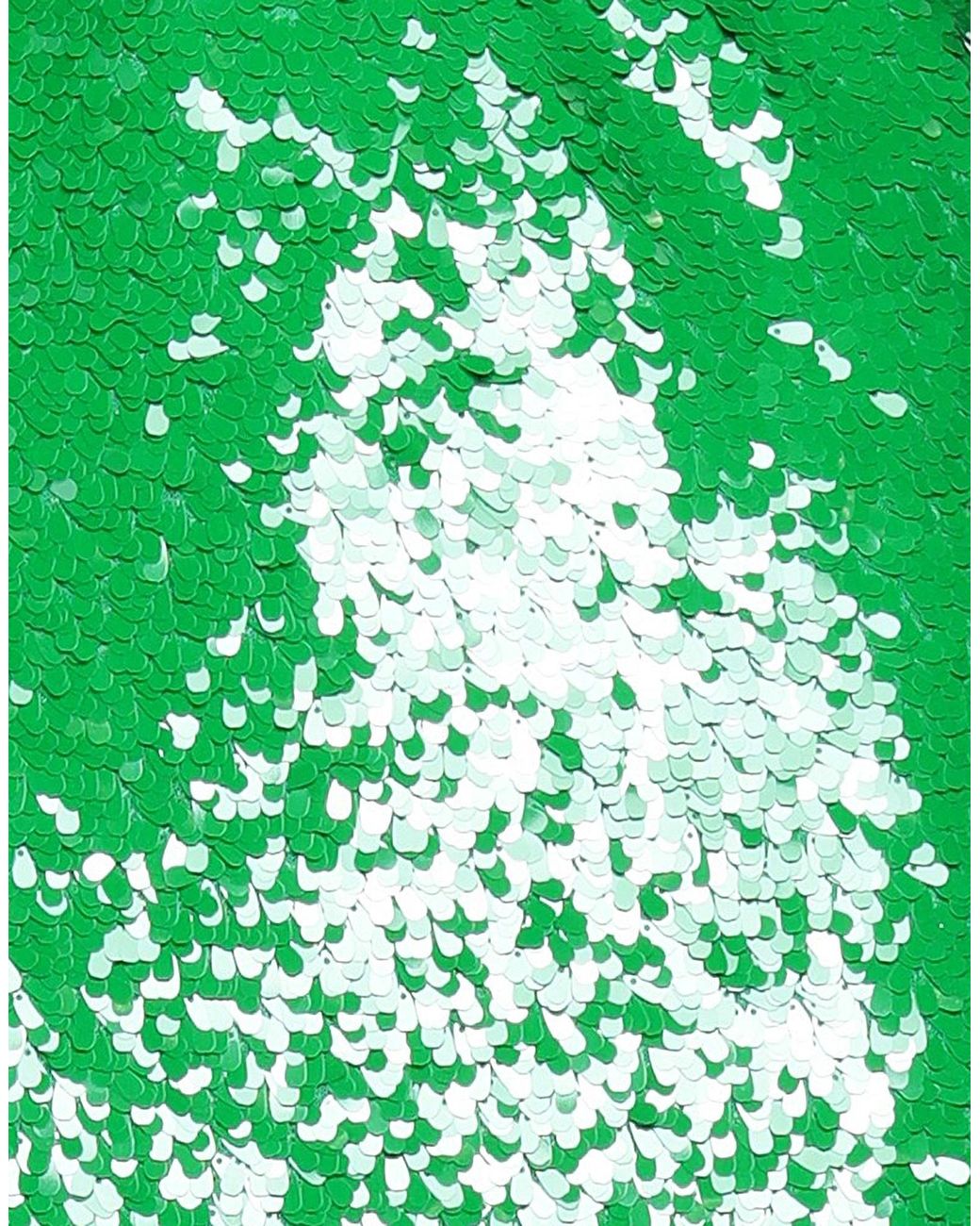 Tory Burch Green Solid-Color Sequined Tulle Dress