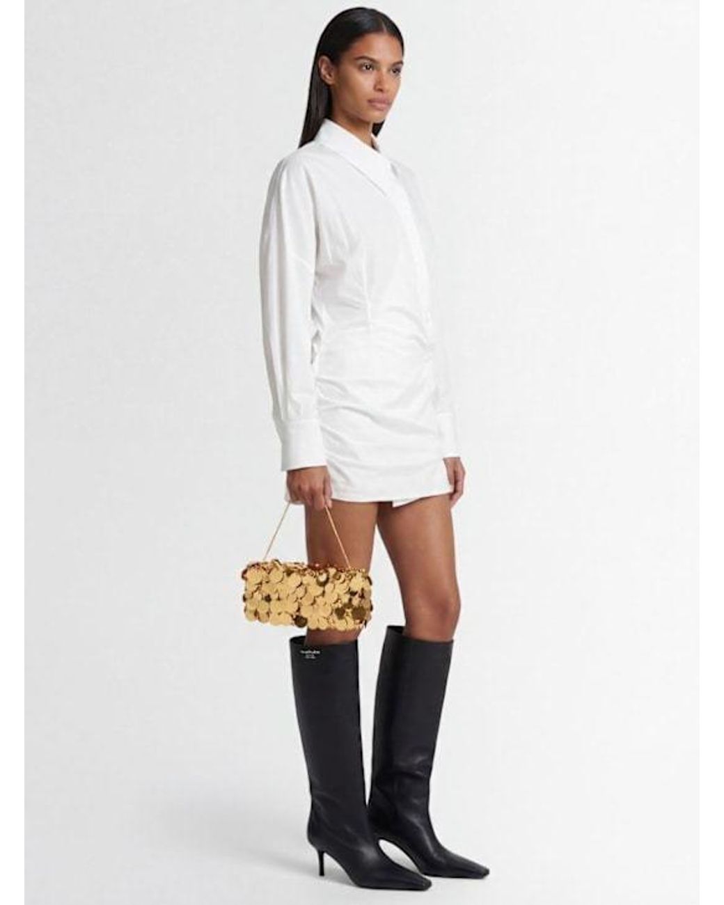 Rabanne Metallic Handbag With Chain Handle