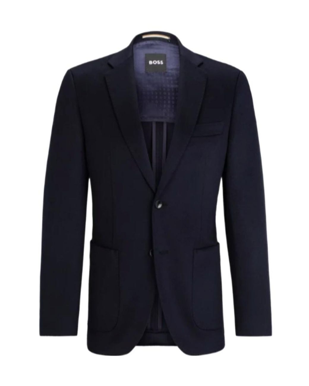 Boss Blue Long-Sleeve Casual Jacket for men