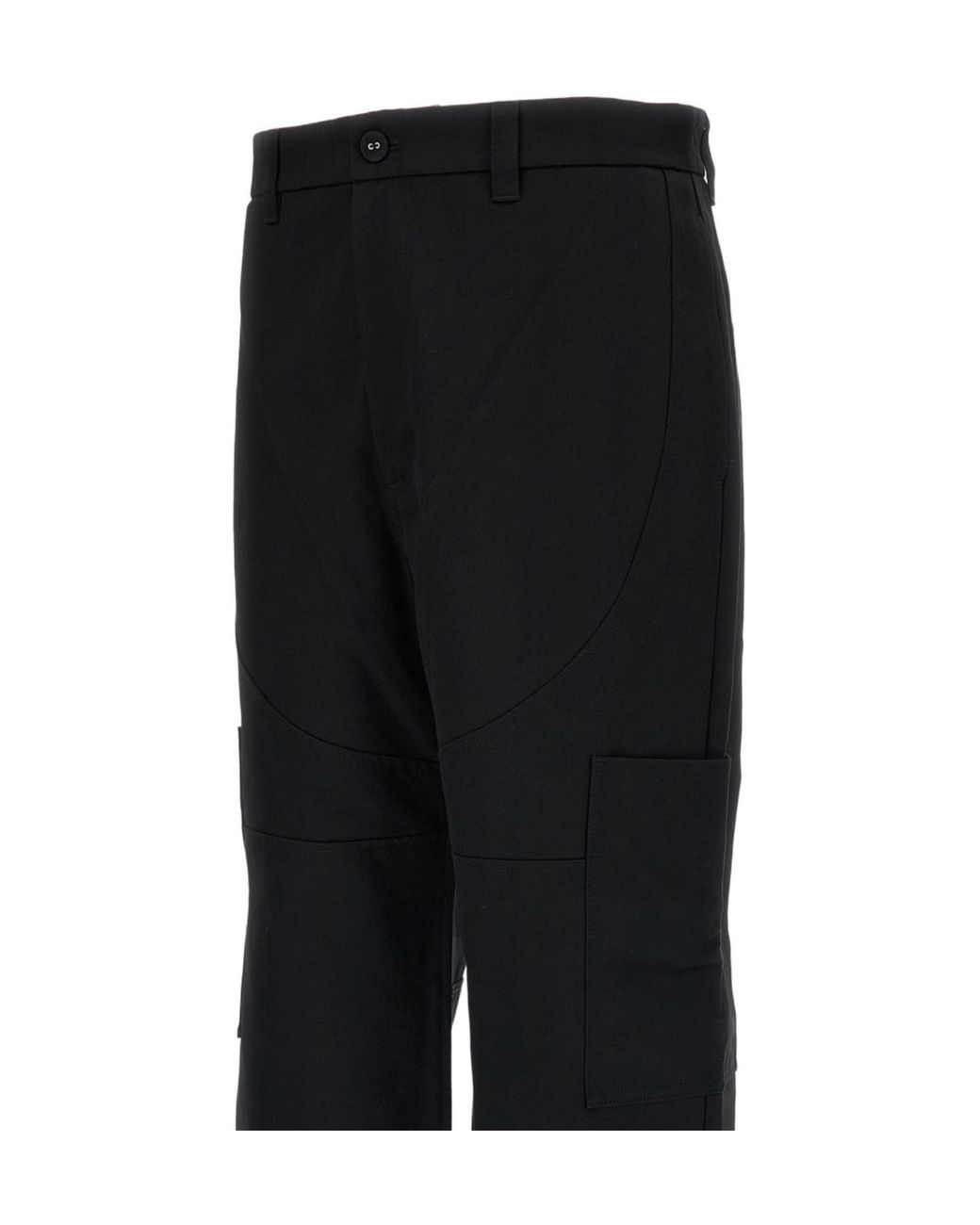 Thom Browne Black Wide Leg Trousers for men