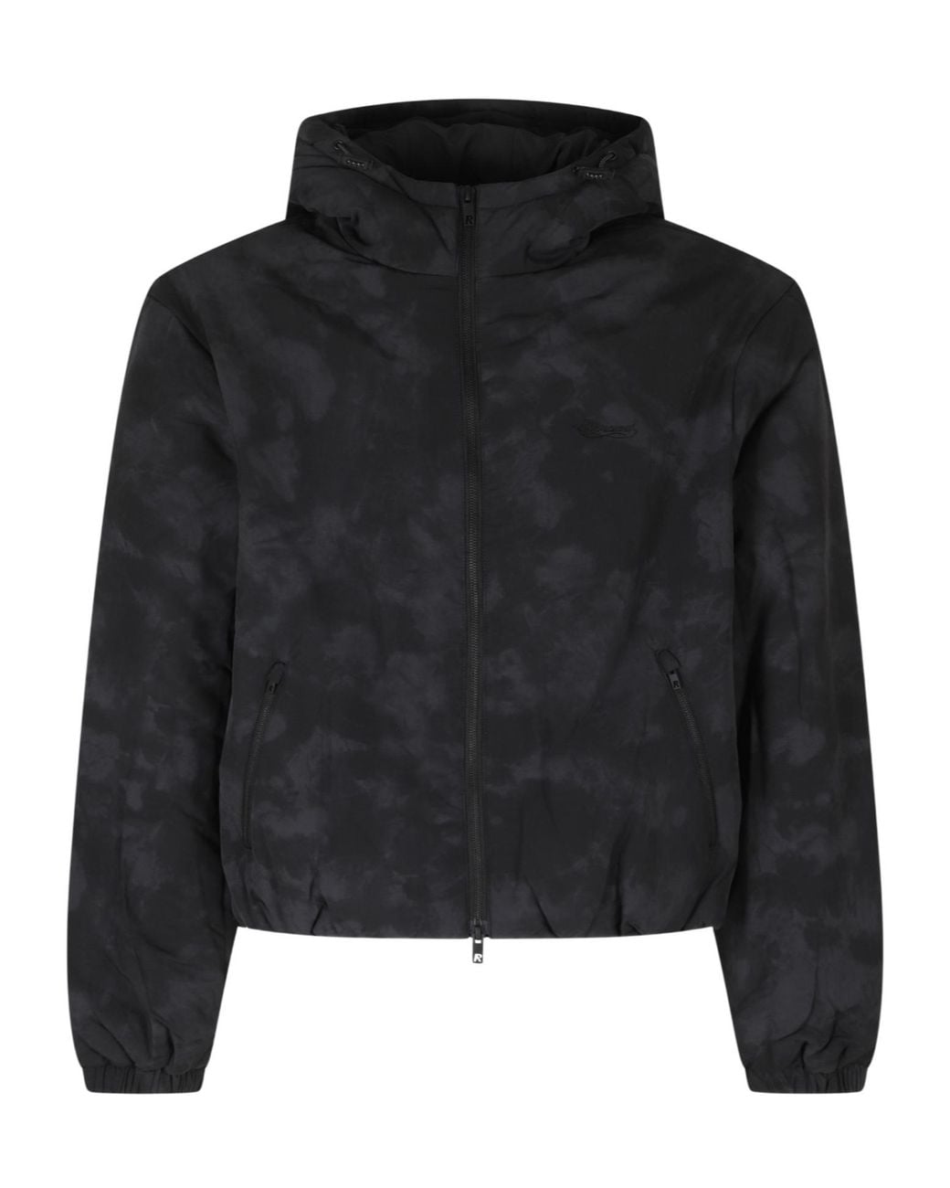 Represent Black Vulcan Cyclone Hooded Down Jacket for men