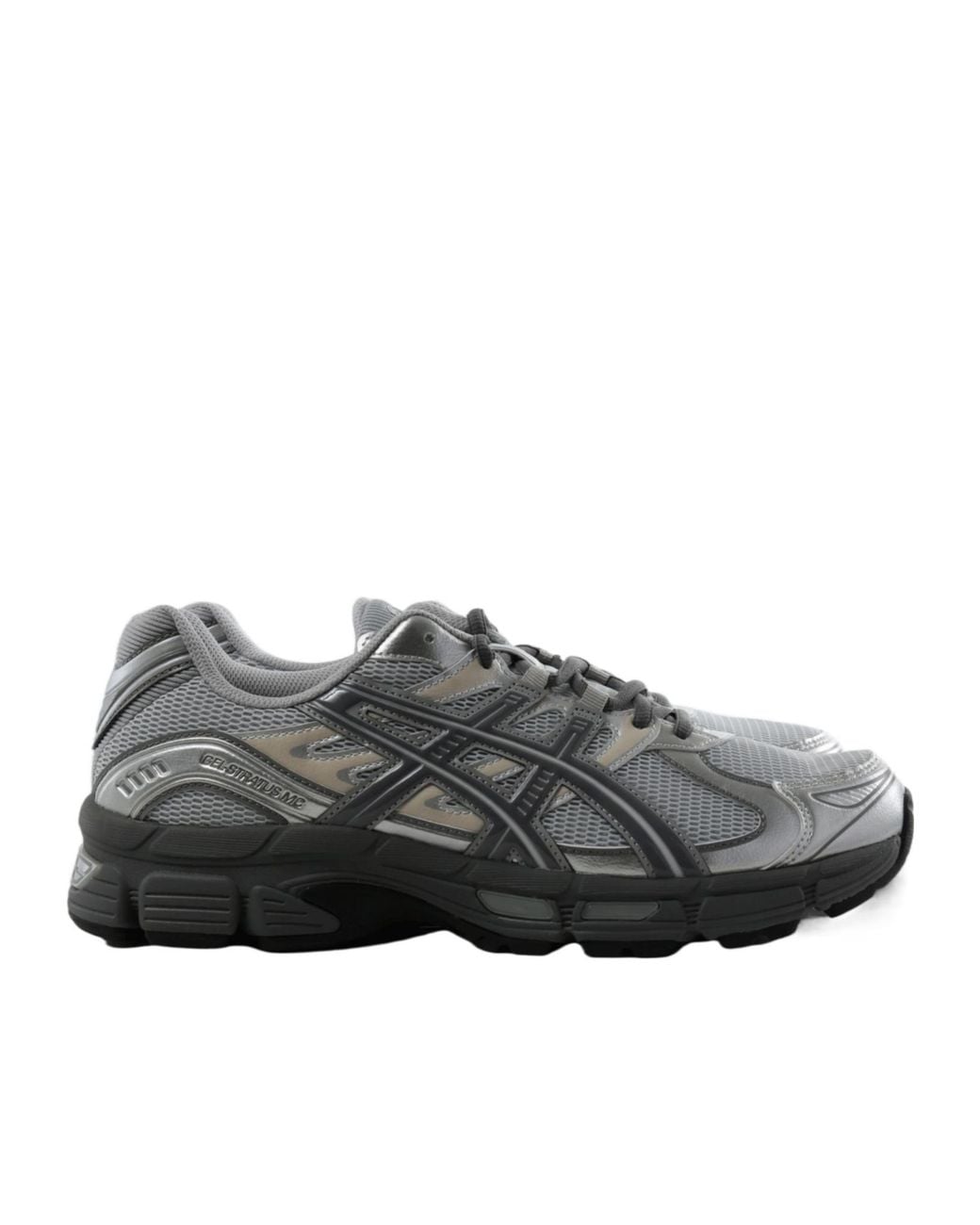 Asics Gray Gel-Stratus Mc Lace-Up Sneakers for men