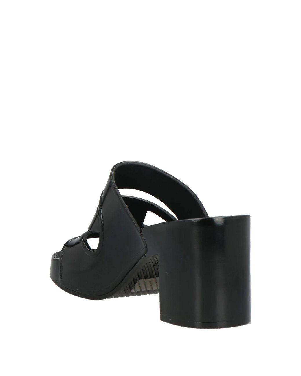 DIESEL Black Simple Rubber Sandals