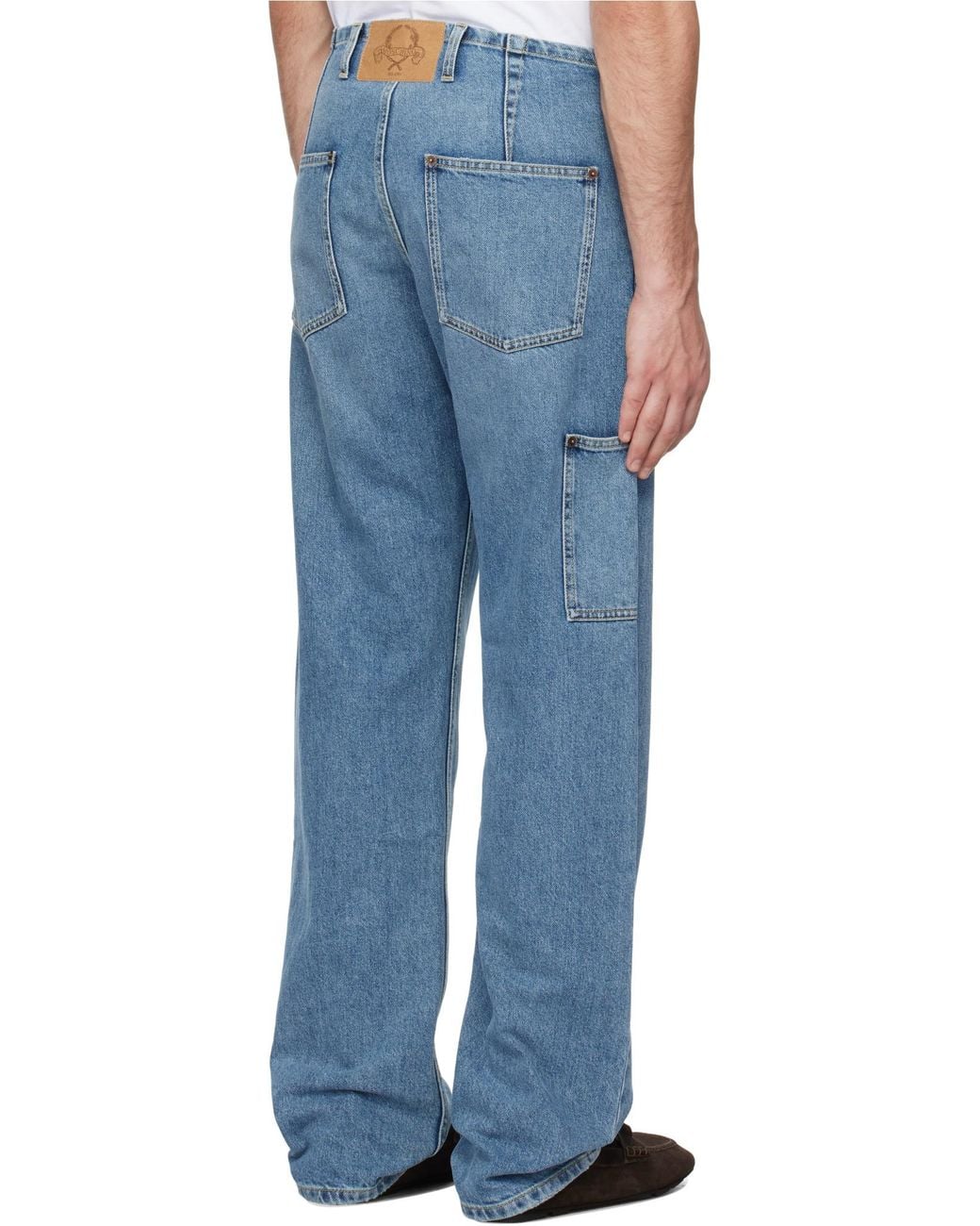 Moschino Blue Straight-Leg Jeans for men