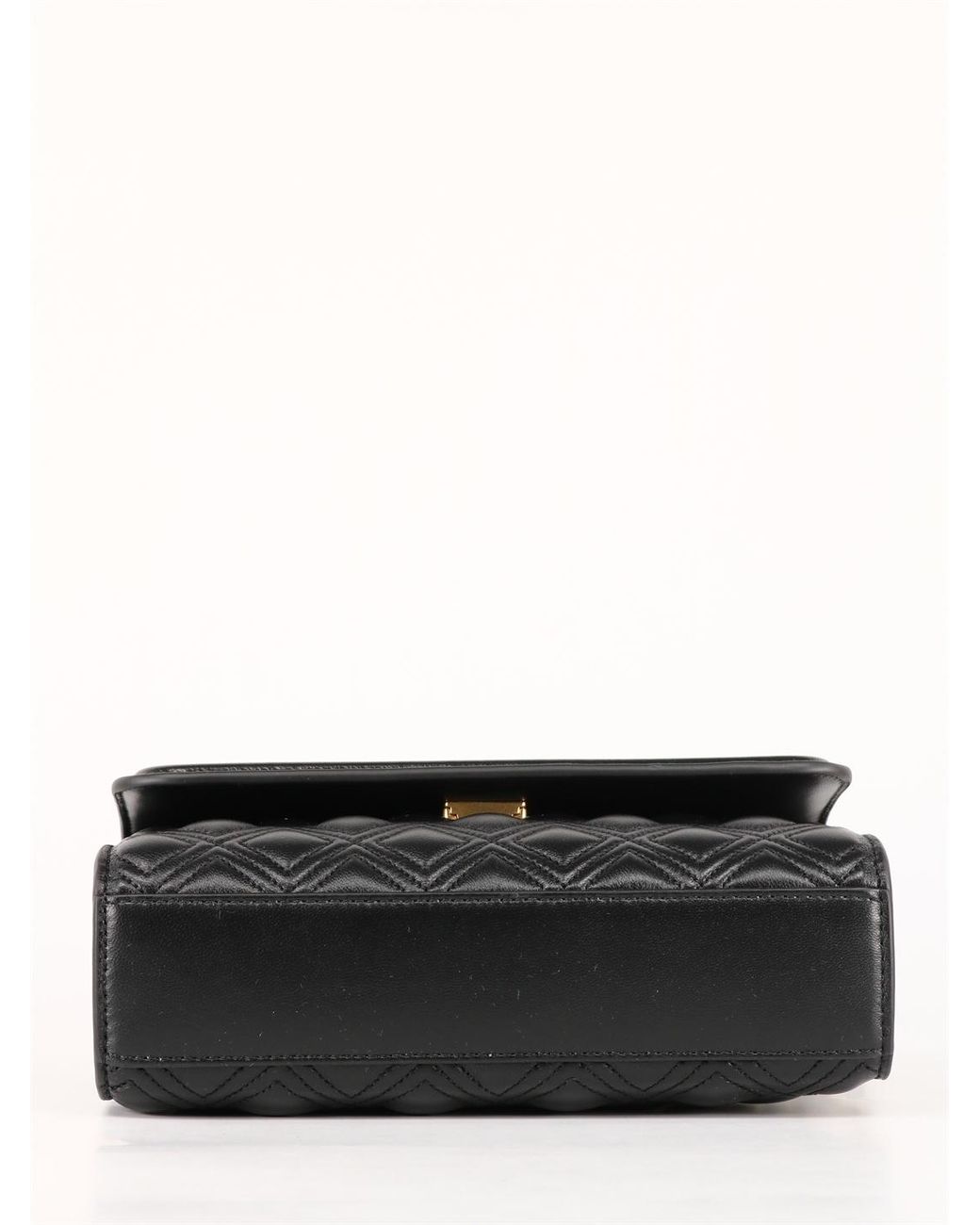 Tory Burch Black Fleming Convertible Embossed Small Shoulder Bag