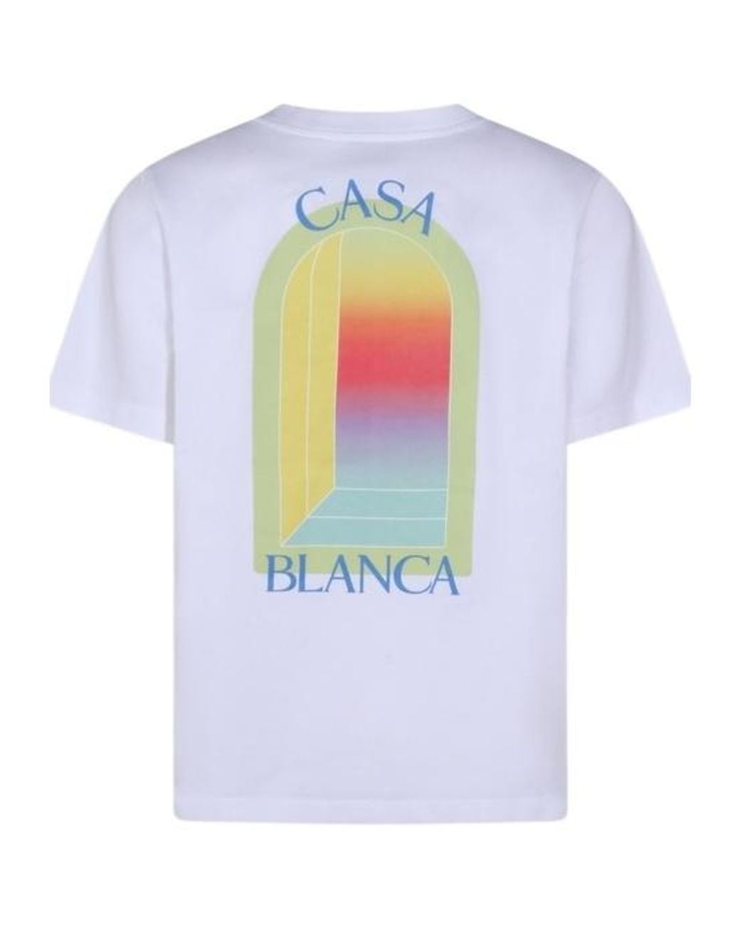 Casablanca White Tennis Club Graphic T-Shirt for men