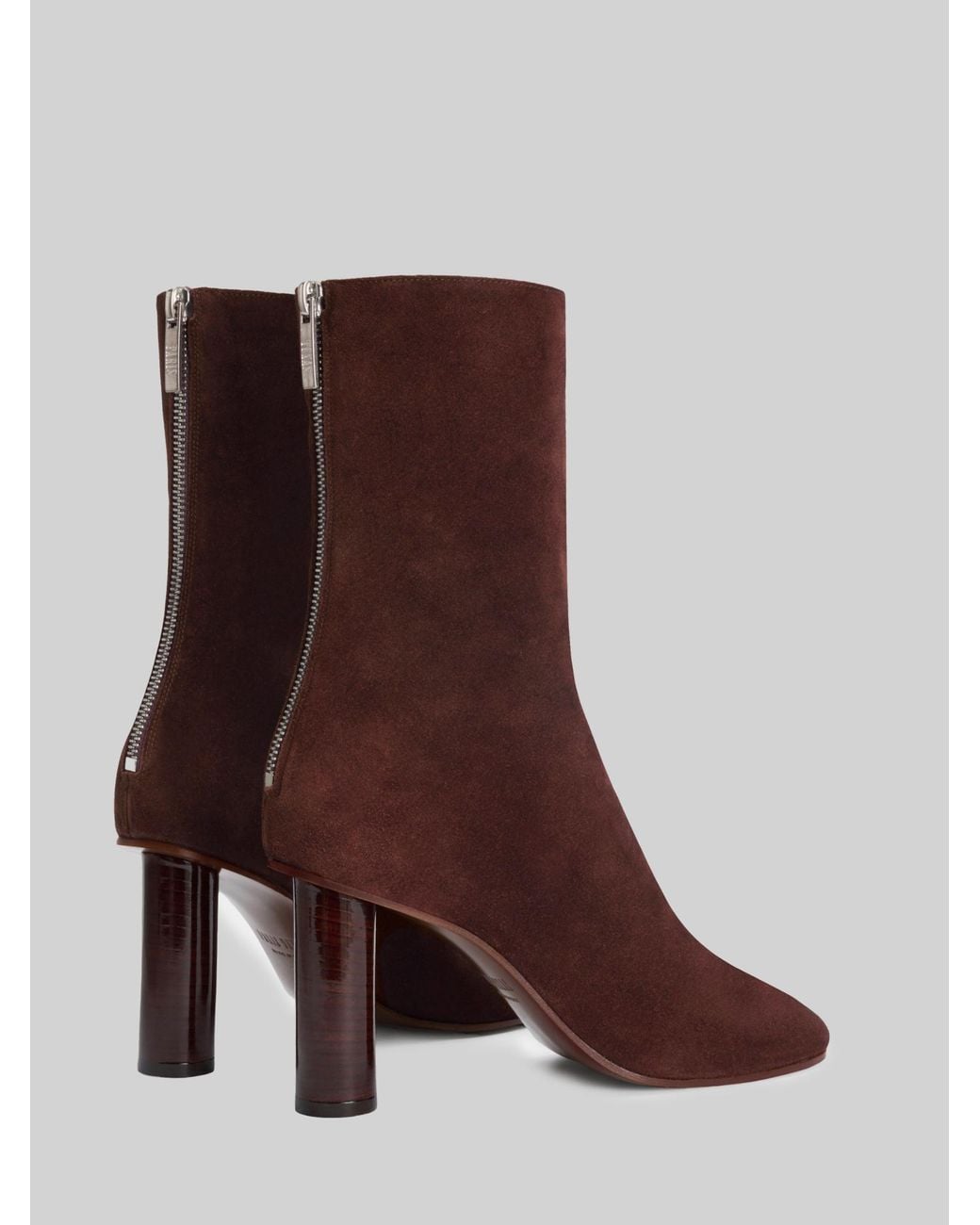 Paris Texas Brown Alice Heeled Ankle Boots