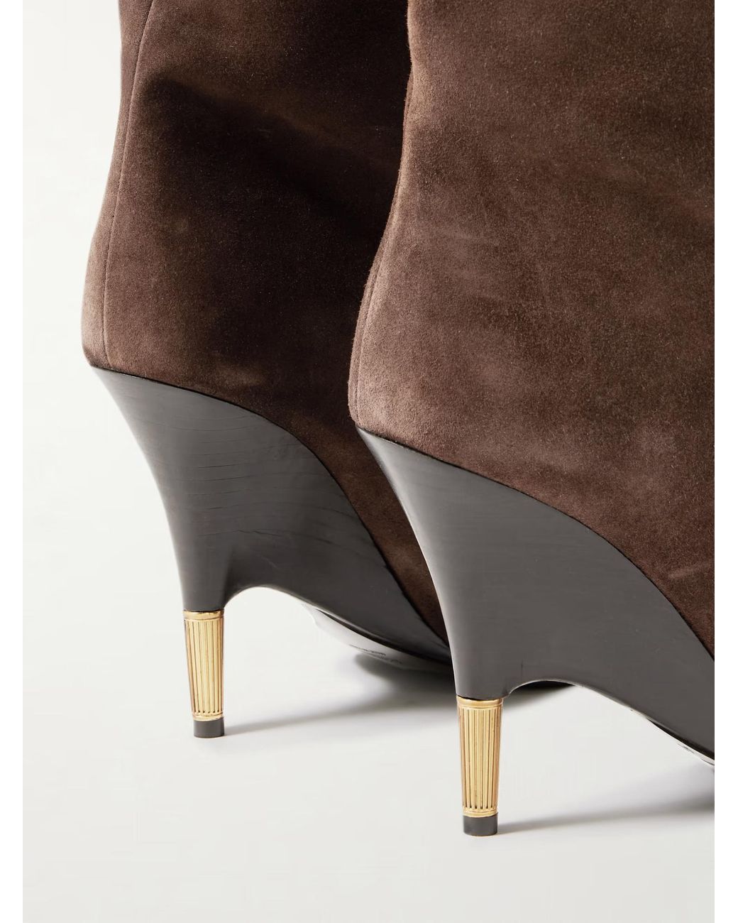 Khaite Brown Bella Knee-High Boots