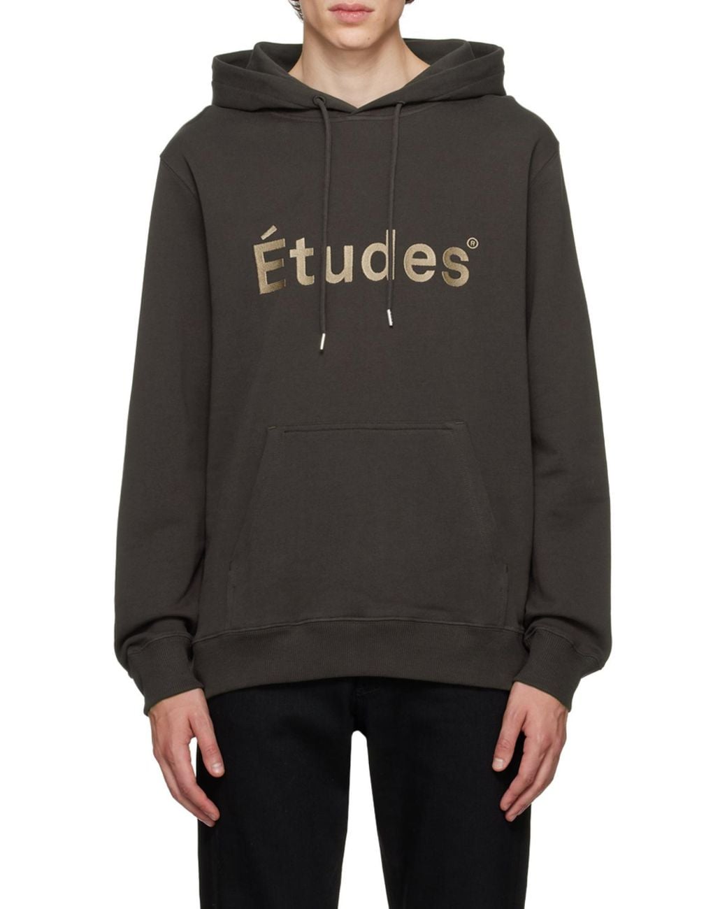 Etudes Studio Black Klein Tudes Organic Cotton Hoodie for men