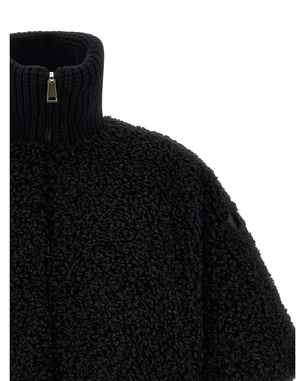Moncler Black Logo Patch Short Sleeved Jacket
