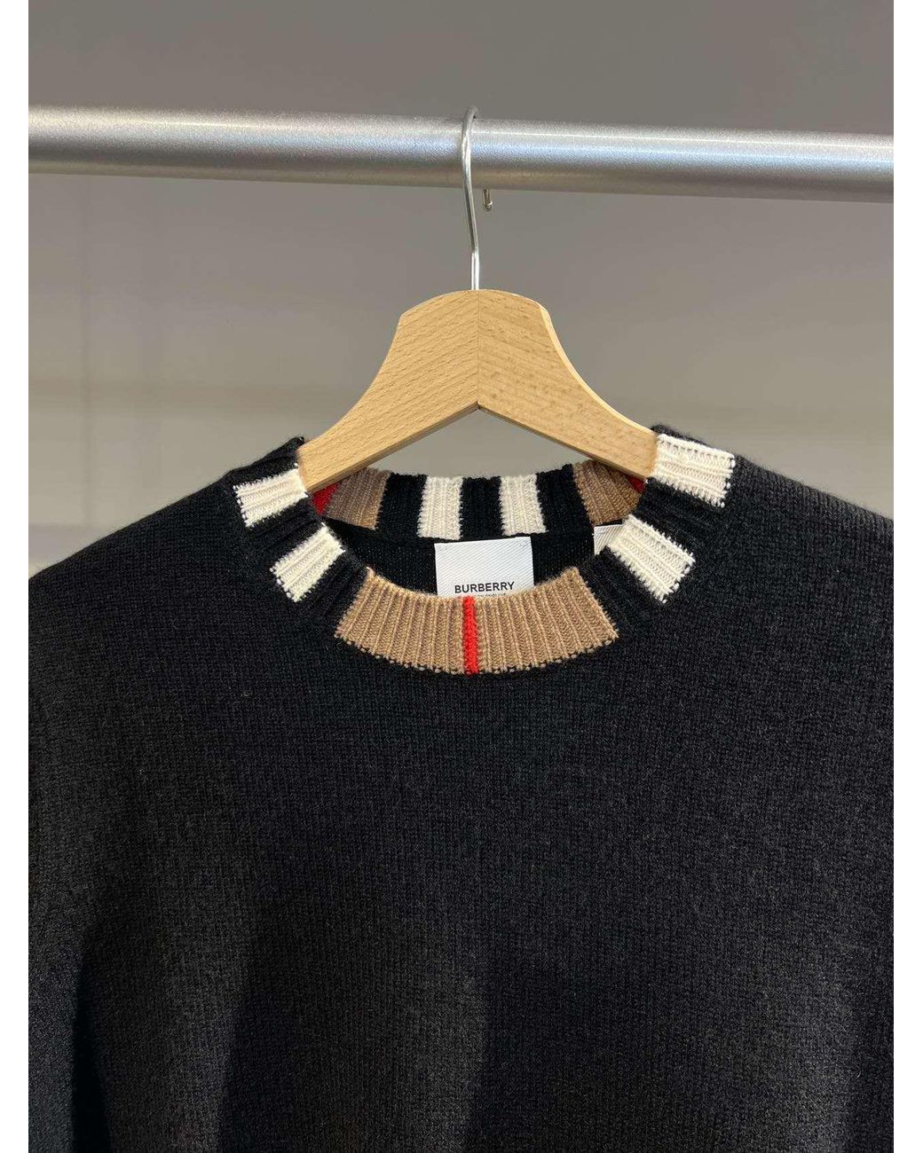 Burberry Black Striped Sweater