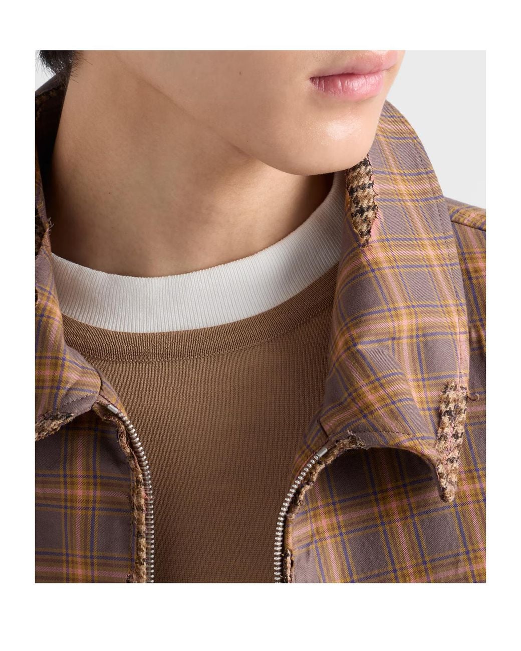 Prada Brown Superfine Wool Crew-Neck Sweater for men