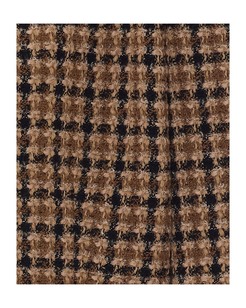 Twinset Black Checked Cropped Jacket