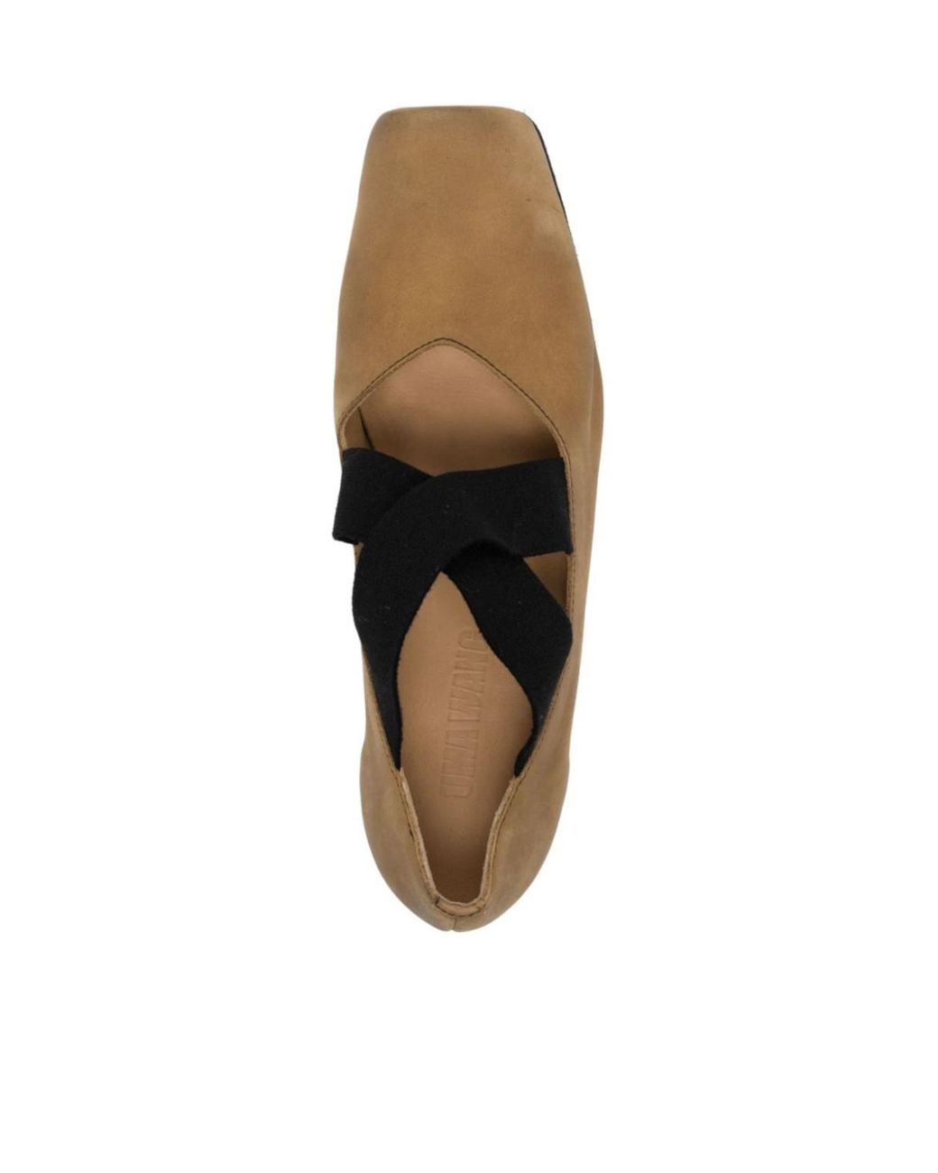 Uma Wang Brown Square-Toe Ballet Flats