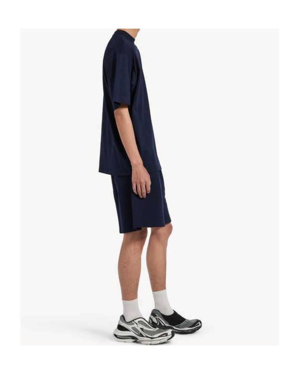 Balenciaga Blue Masking Tape Regular Fit Shorts for men
