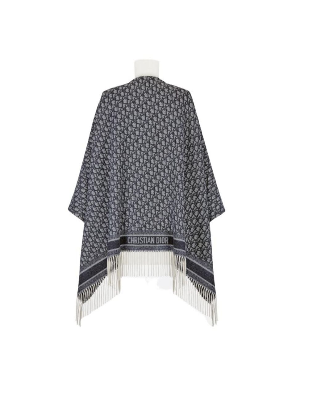 Dior Blue Oblique Poncho