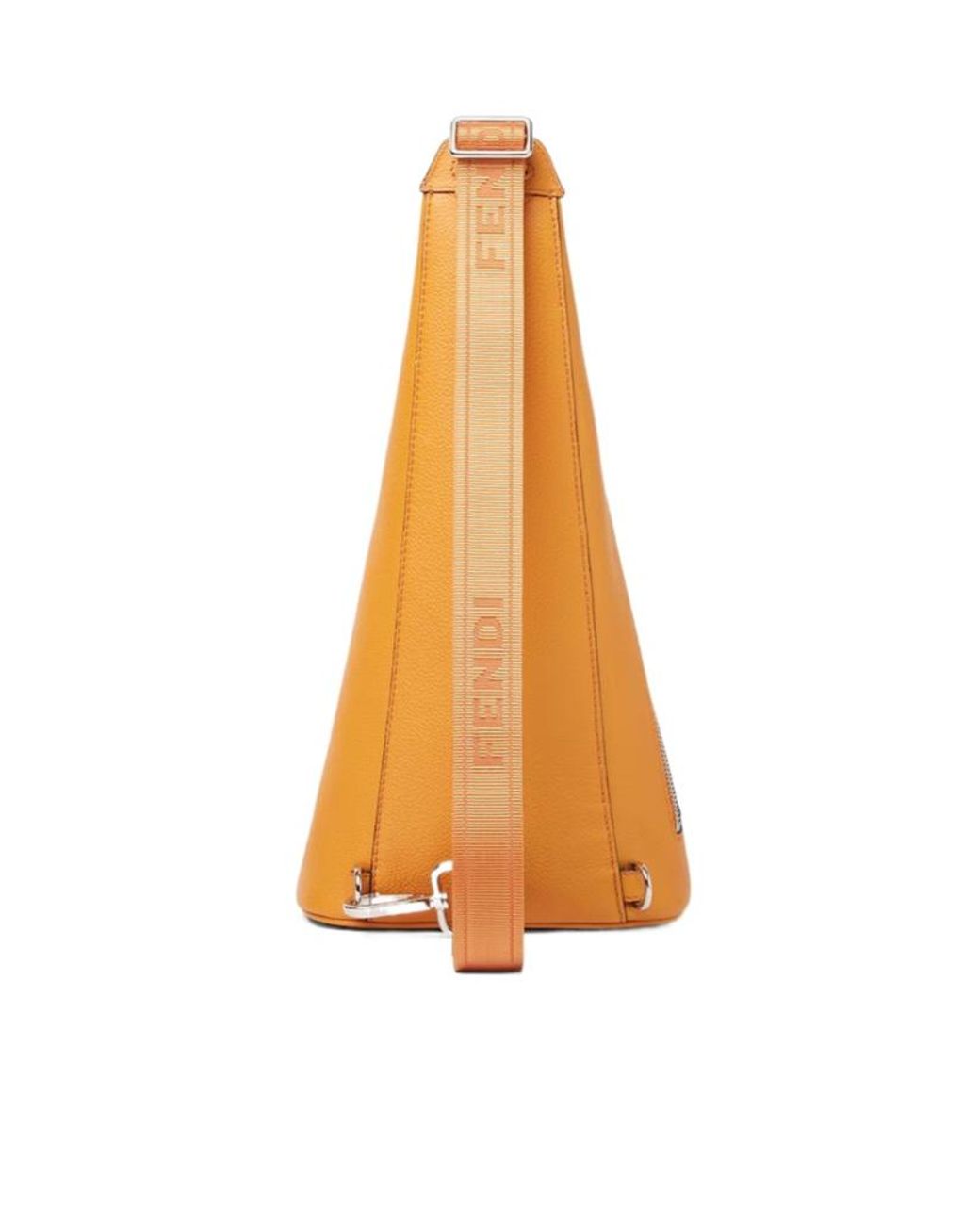 Fendi Orange Roma Leather Cono Small for men