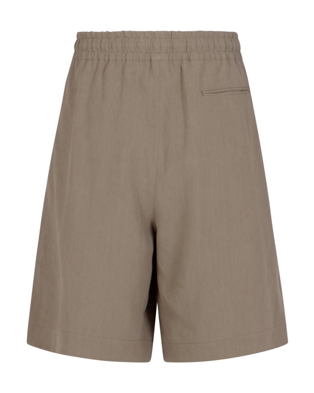 Giorgio Armani Gray Relaxed Fit Drawstring Shorts for men
