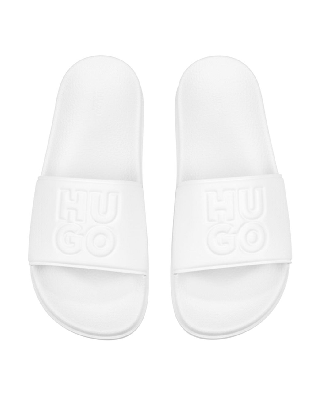 Boss White Simple Versatile Slippers