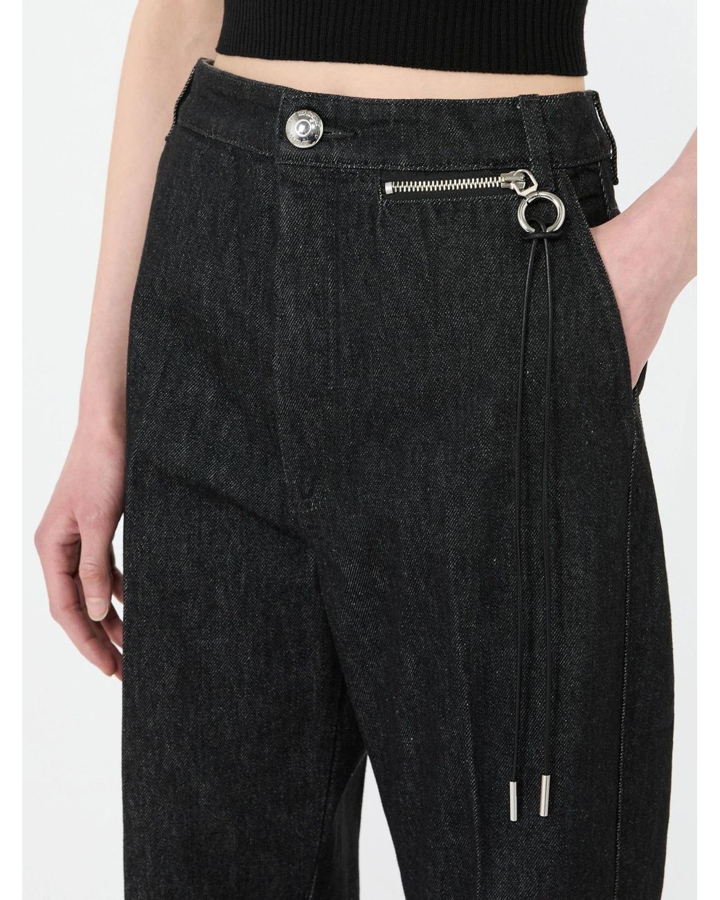 Sportmax Black Spdmanico Flared Jeans