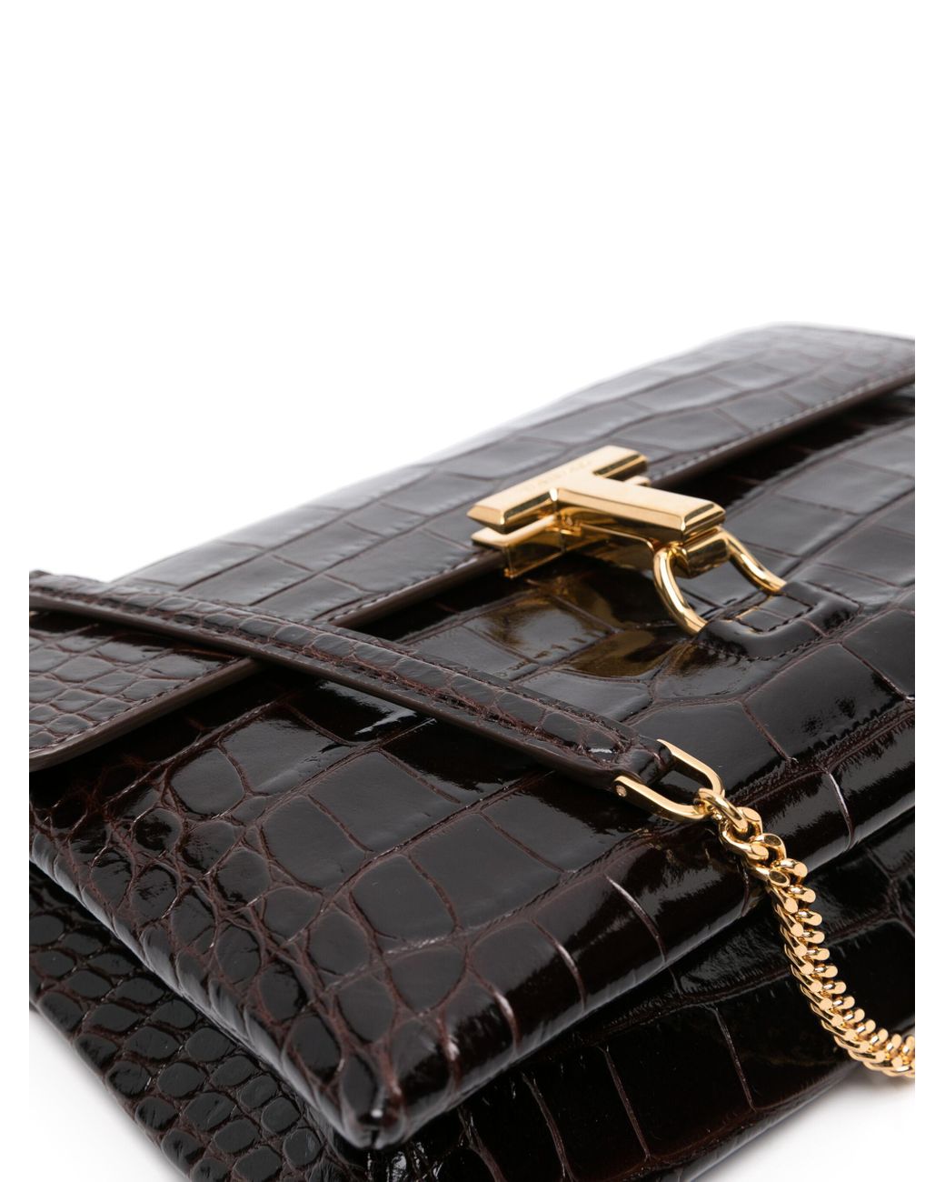 【関税＆送料込み】Tom Ford Logo Shoulder Bag TOM FORD logo-patch Shoulder Bag | Black | FARFETCH