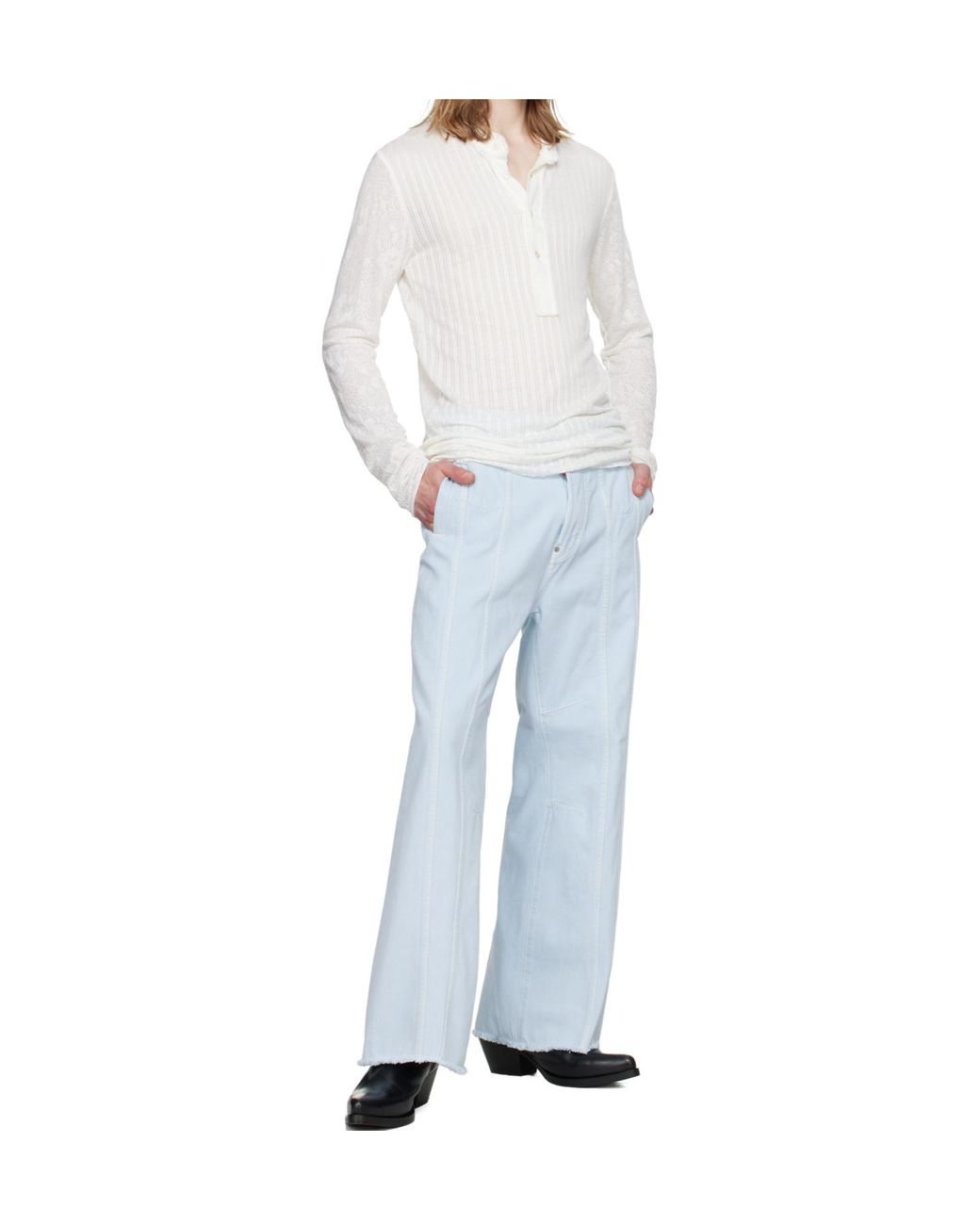 DSquared² Blue Eros Belt Loop Jeans for men