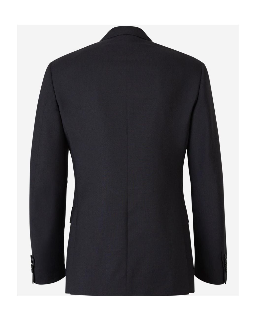 Brioni Black Long-Sleeve Blazer And Belted Trousers Suit Set for men