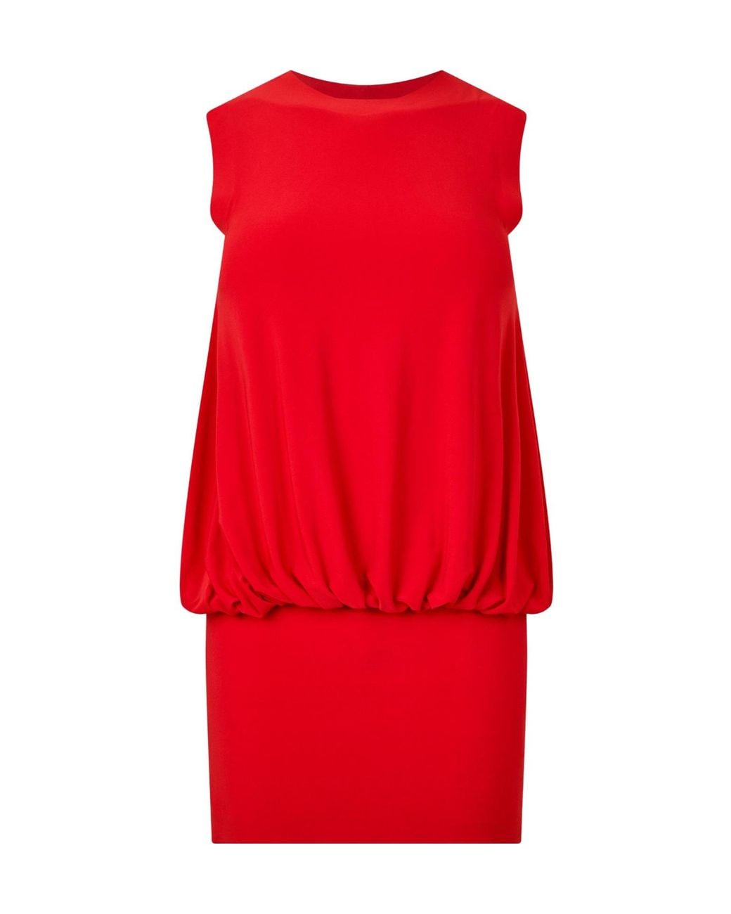Norma Kamali Red Sleeveless Mini Dress