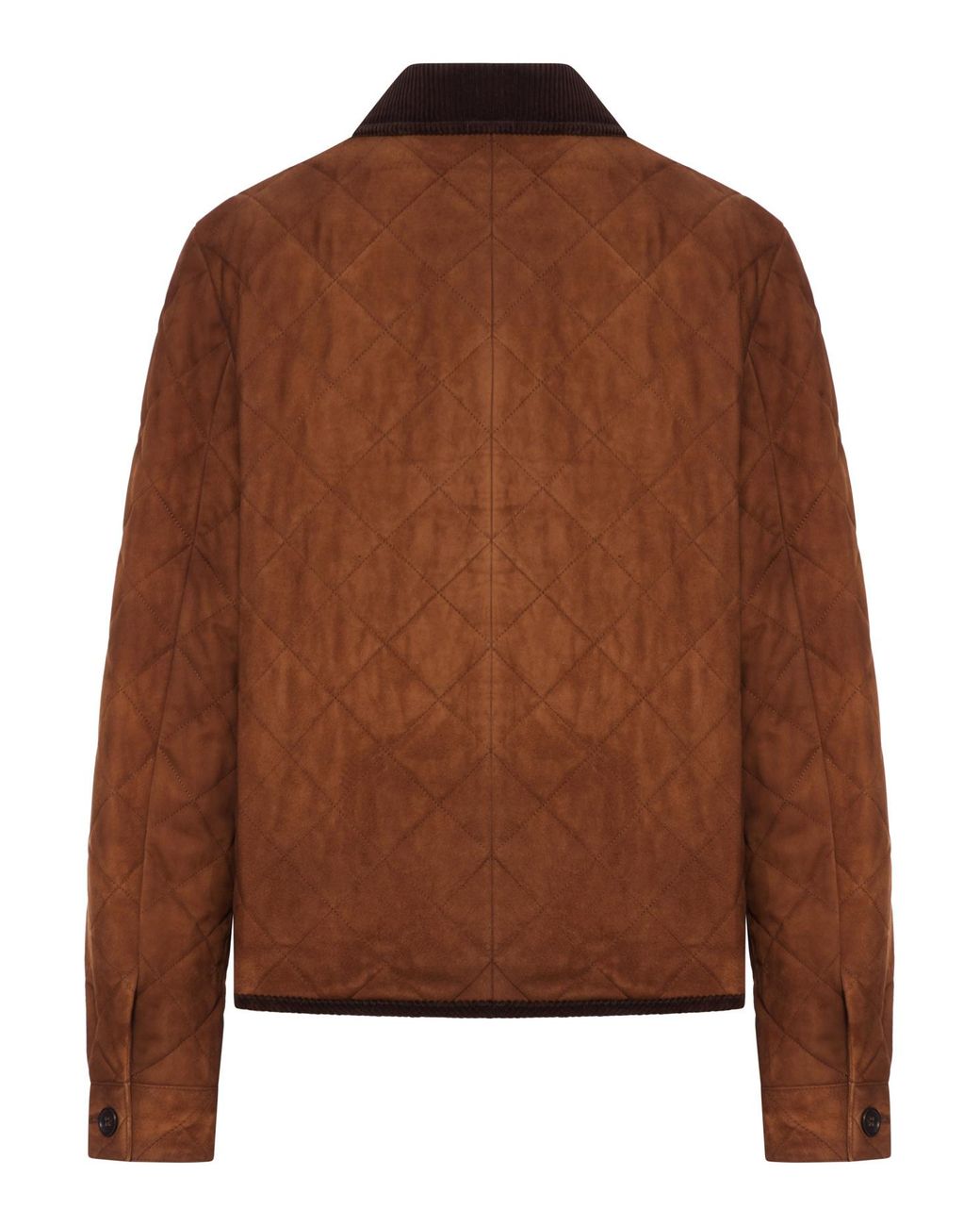 Miu Miu Brown Suede Jacket With Velvet Collar