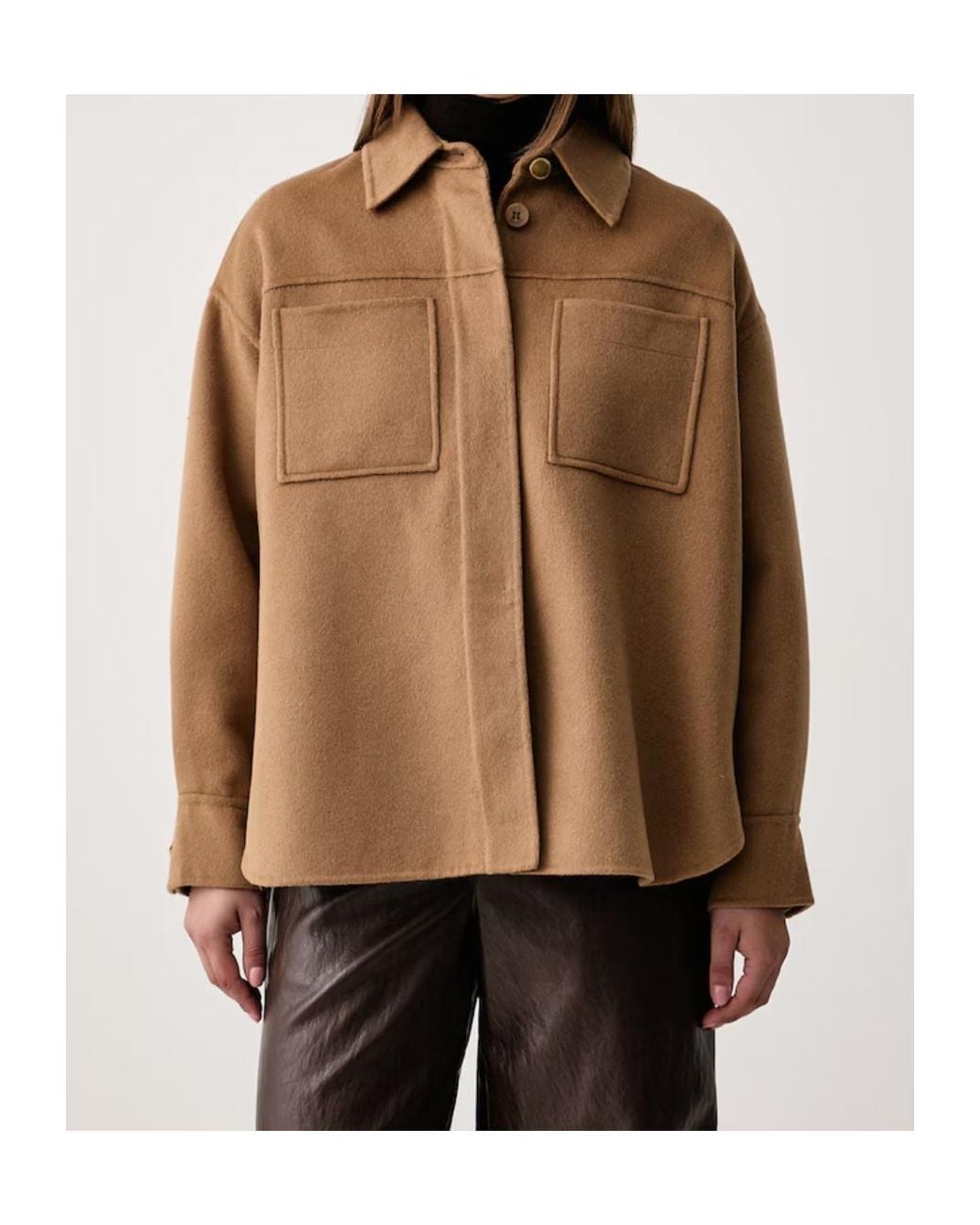 Kaos Brown Long-Sleeved Casual Jacket