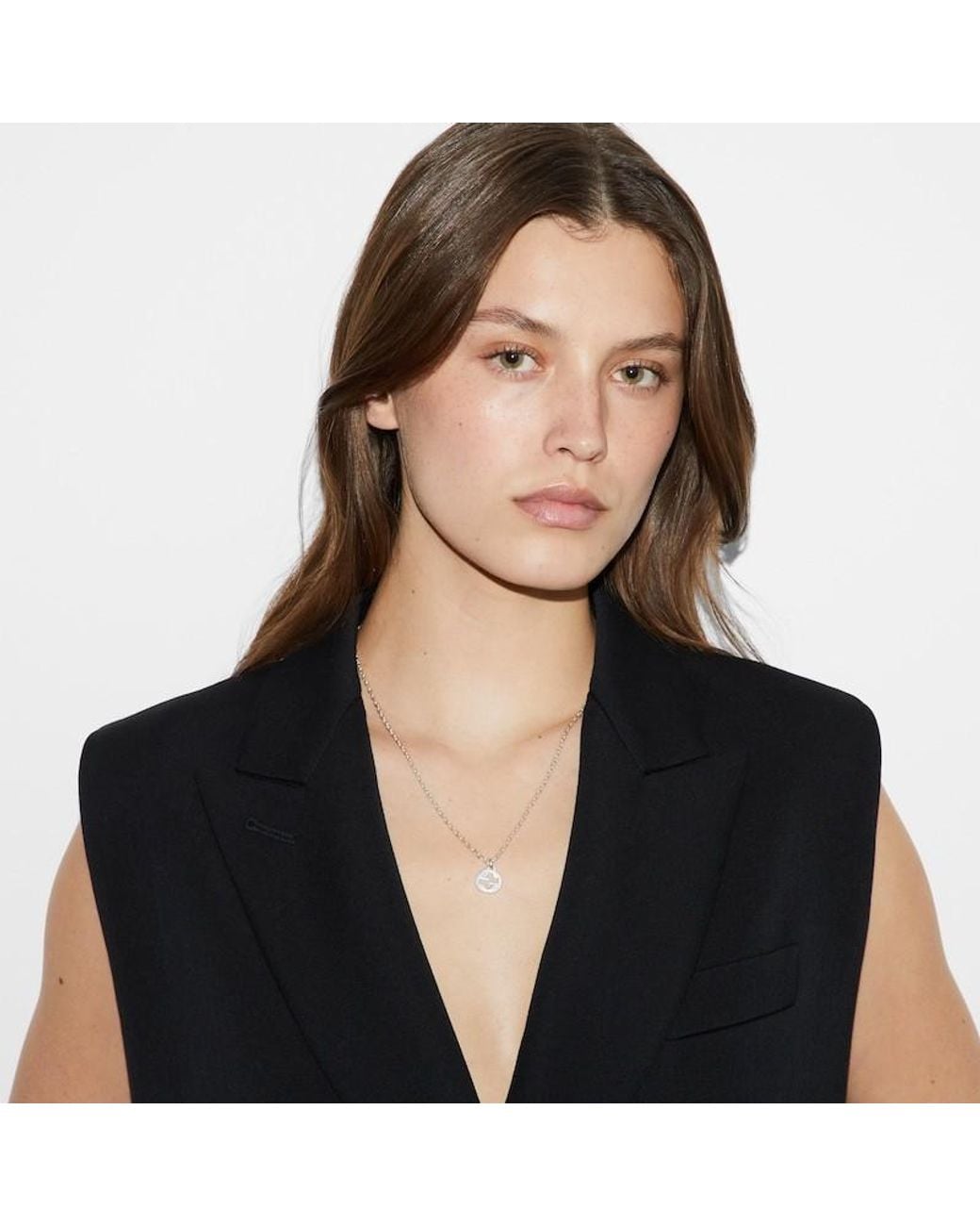 Gucci Metallic Interlocking Chain Necklace for men