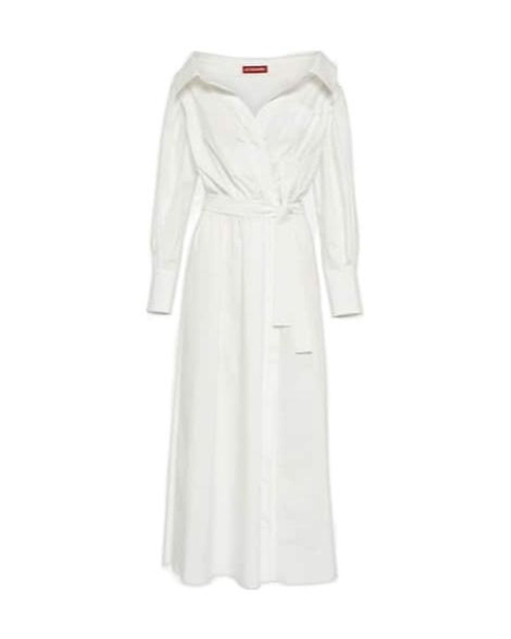 Altuzarra White Lyddy Cotton-Blend Wrap Dress