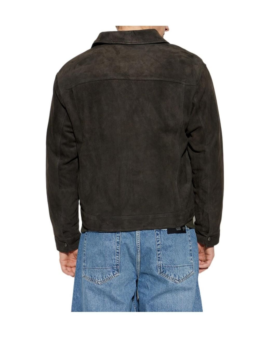 AllSaints Black Shelton Button-Up Jacket for men