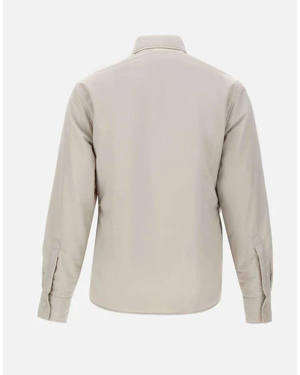 Eleventy White Snap-Button Shirt Jacket for men