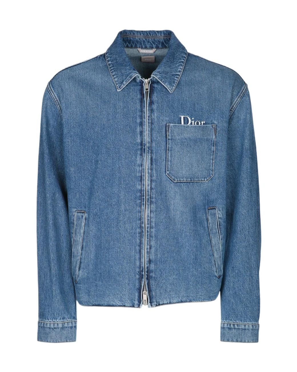 Dior Blue Homme Zipped Jacket for men