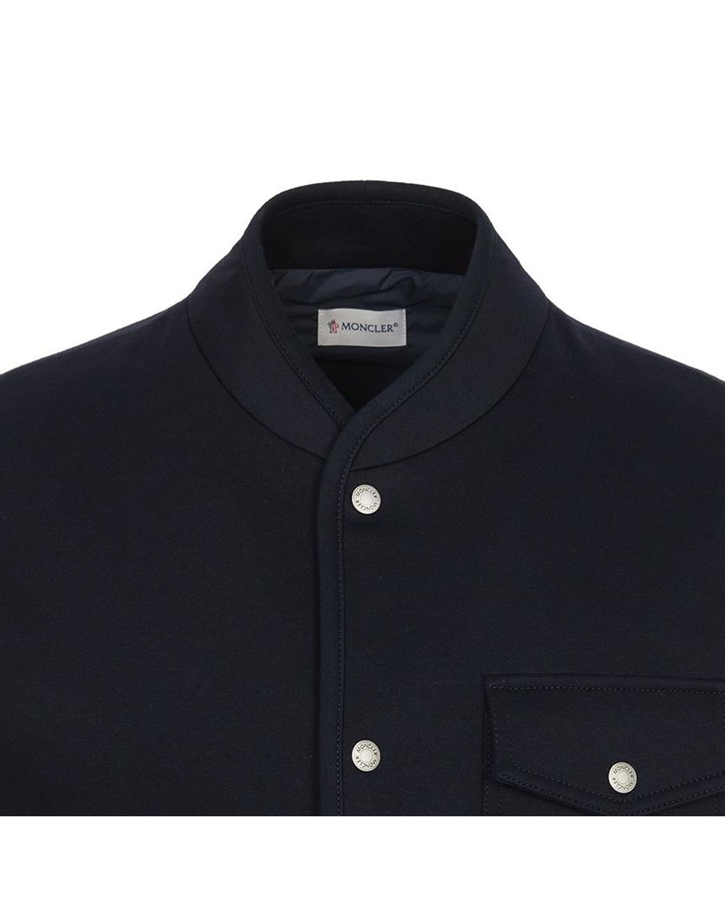 Moncler Blue Catoctin Logo Patch Gilet for men
