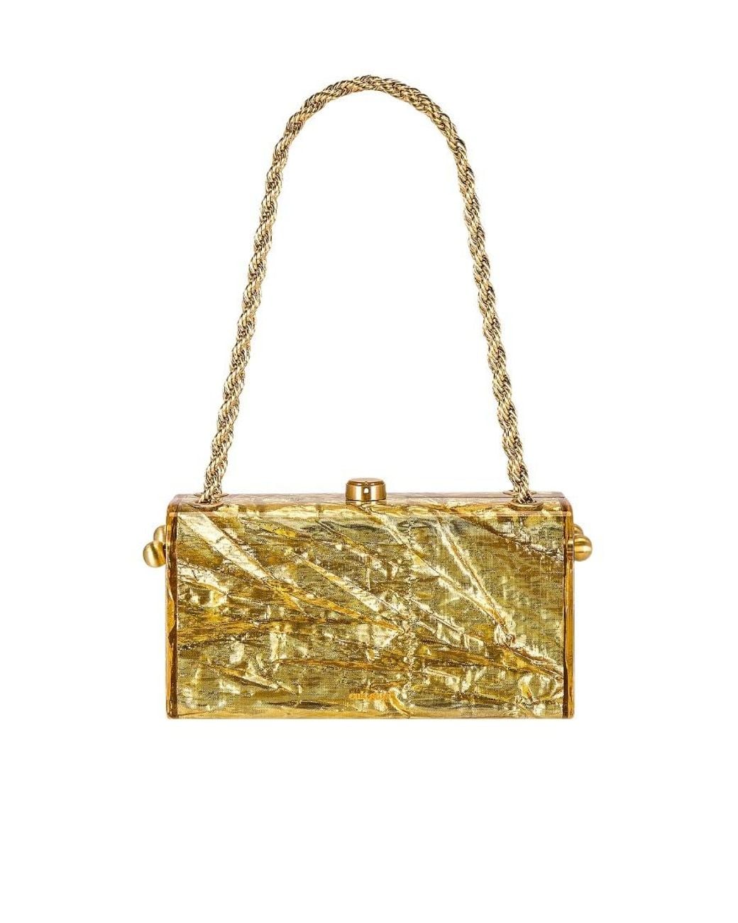 Cult Gaia Metallic Chain Handbag