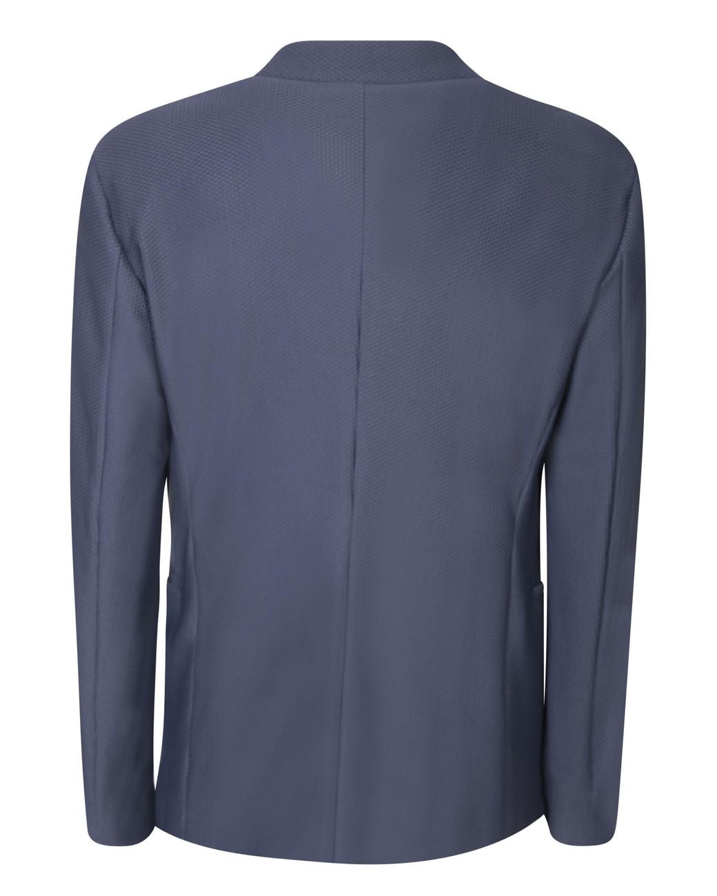 Giorgio Armani Blue Single-Breasted Straight Hem Blazer for men