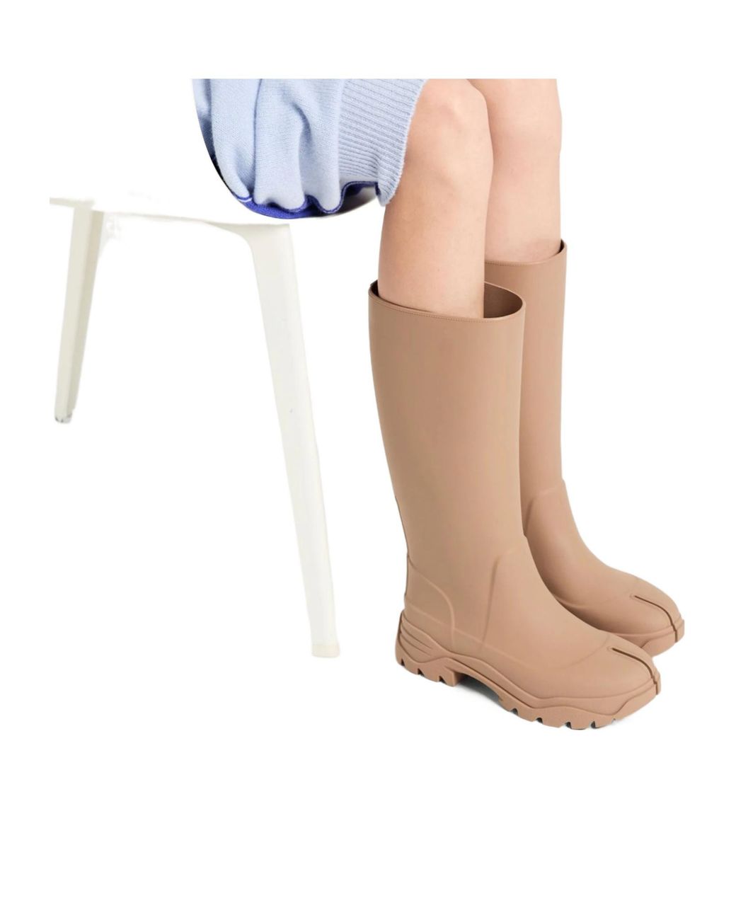 Maison Margiela Brown Rain Boots