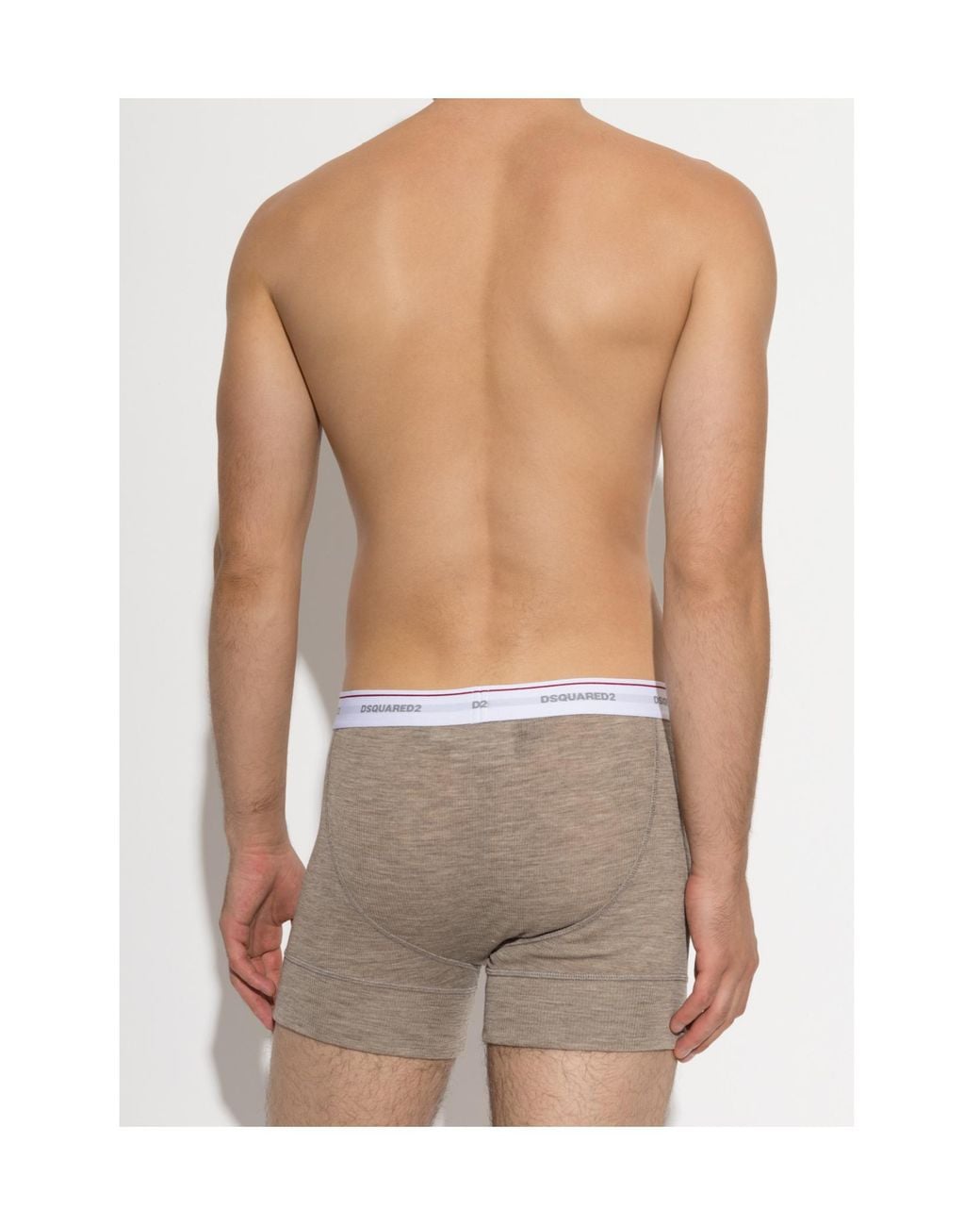 DSquared² Gray Logo Underwear for men